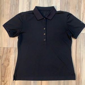 Greg Norman Black golf polo
